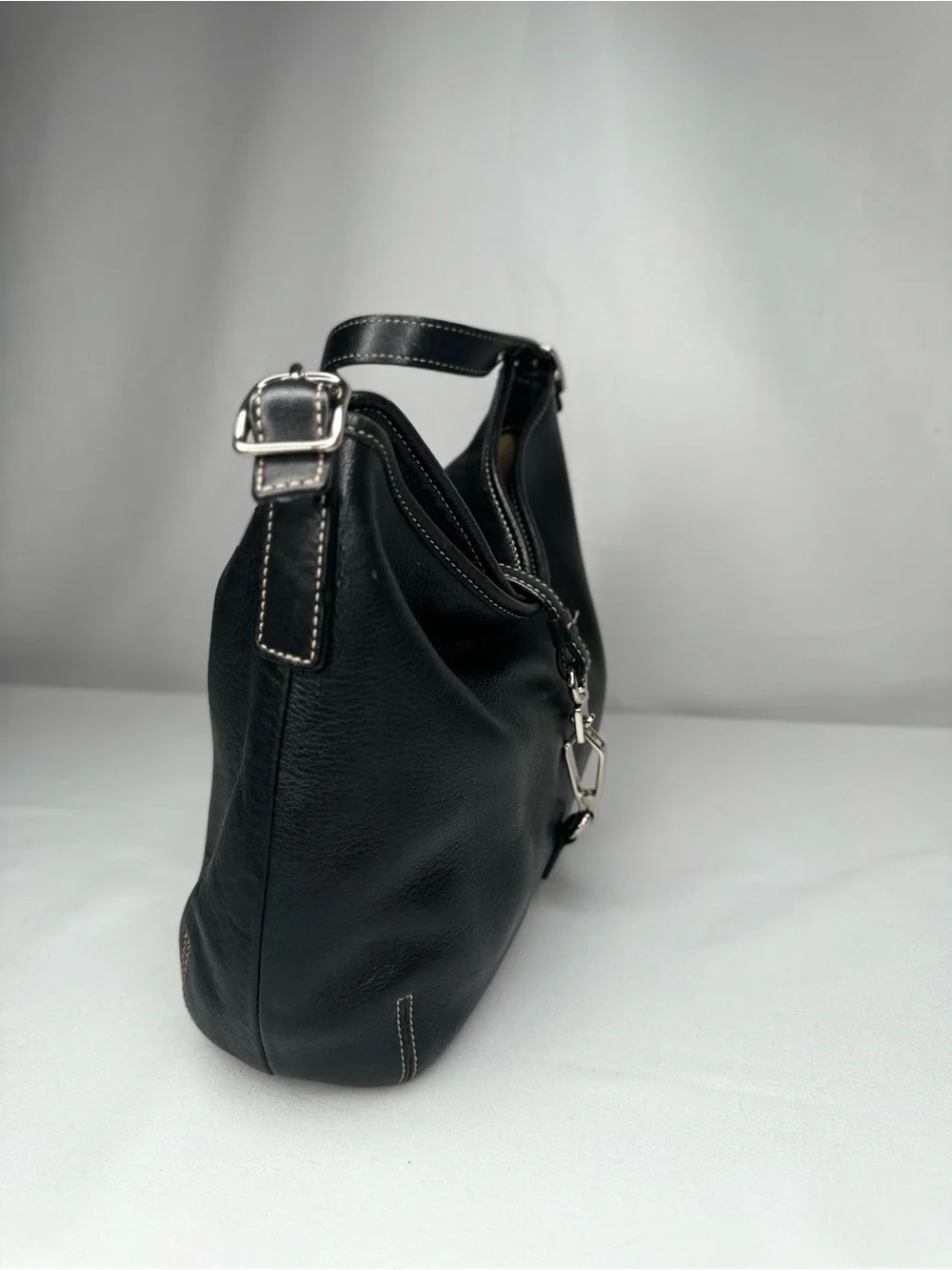 Coach Soho Black Leather Buckle Hobo Shoulder Bag